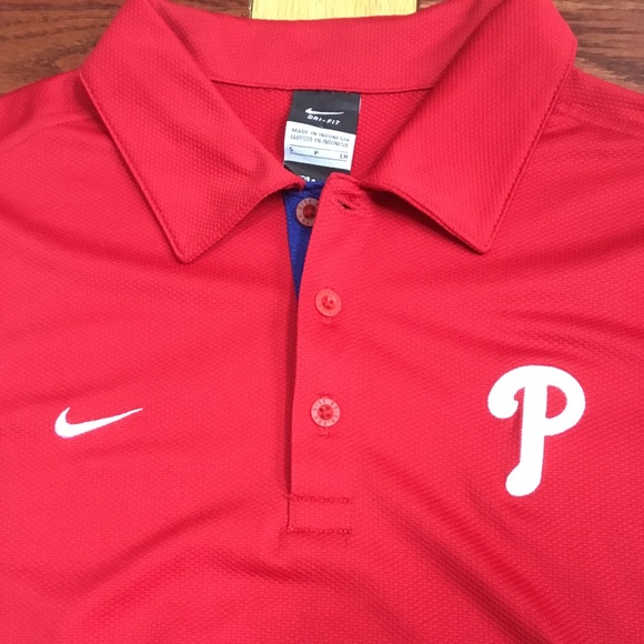 Philadelphia Phillies Dri-Fit Golf Shirt (S) - Picture 2 of 2